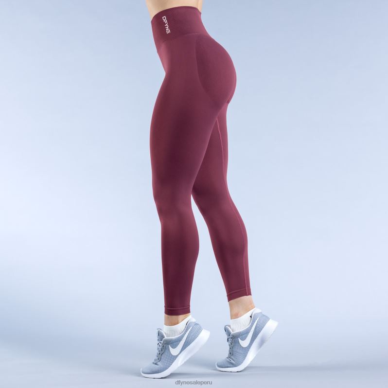 fondos HR0PN27 borgoña Dfyne leggings dinámicos 3