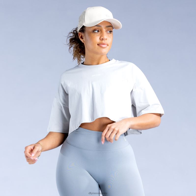 ropa HR0PN132 gris hielo Dfyne revivir crop top