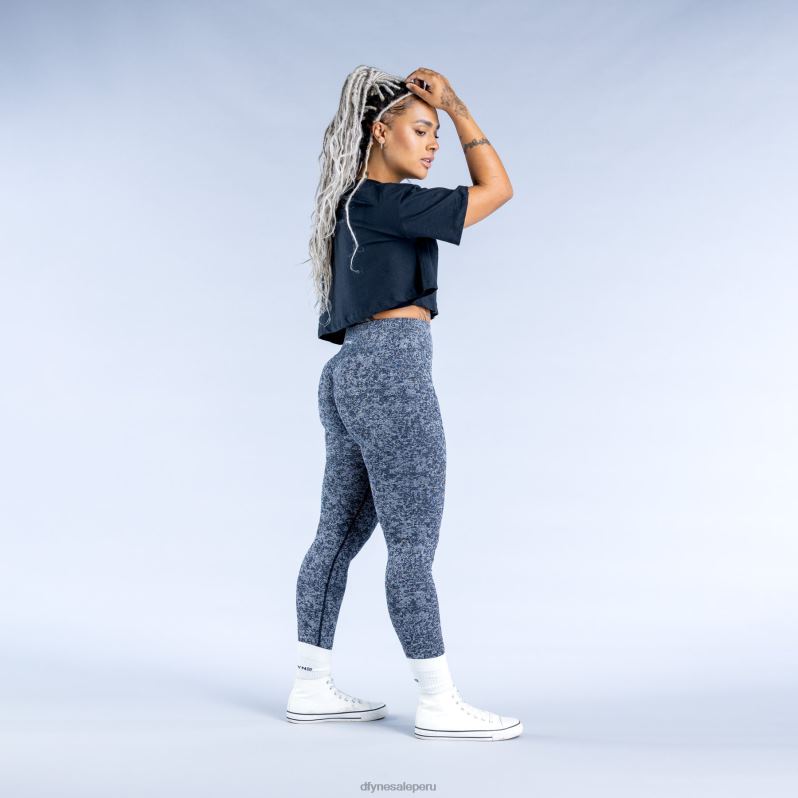 ropa HR0PN32 negro Dfyne revivir crop top