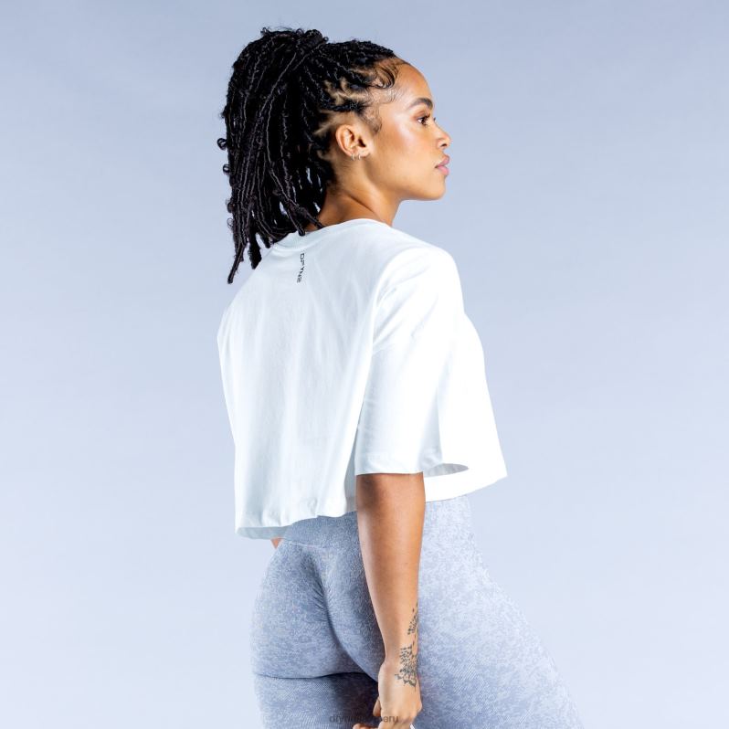 ropa HR0PN87 blanco Dfyne revivir crop top