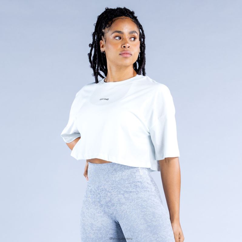 ropa HR0PN87 blanco Dfyne revivir crop top