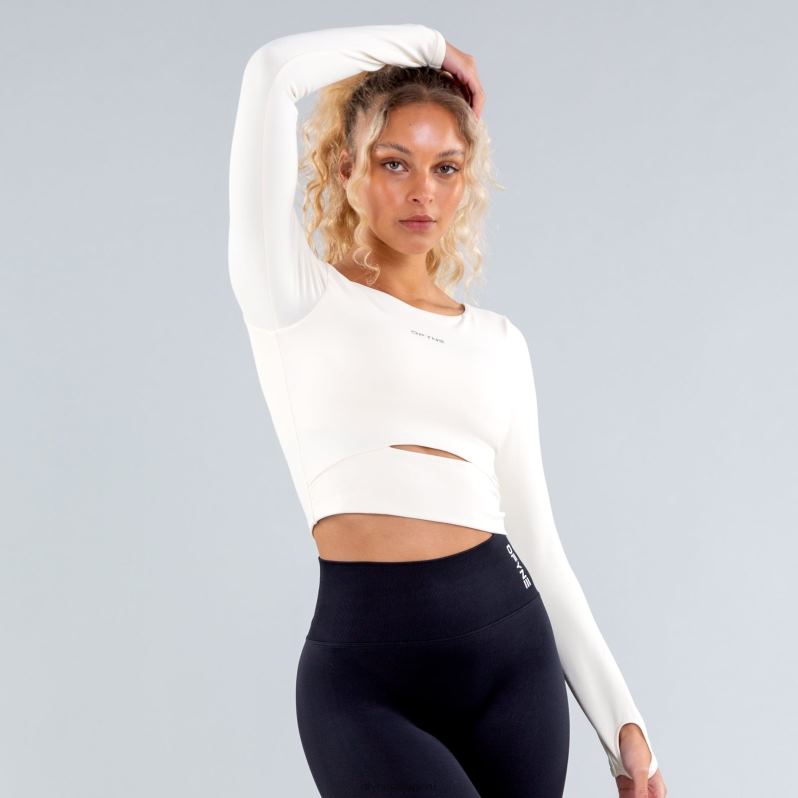 tapas HR0PN65 crema Dfyne top de manga larga origen