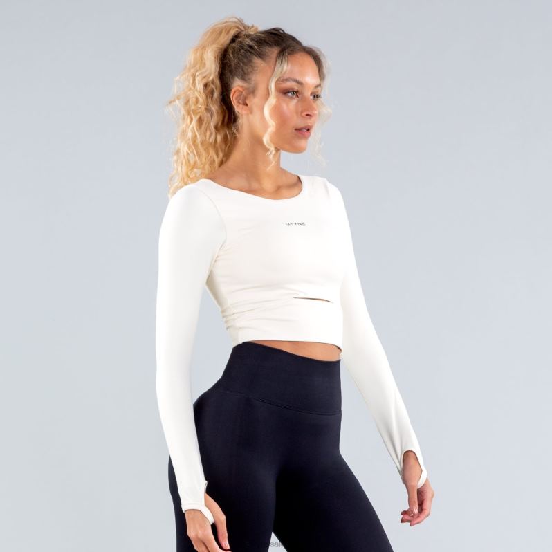 tapas HR0PN65 crema Dfyne top de manga larga origen