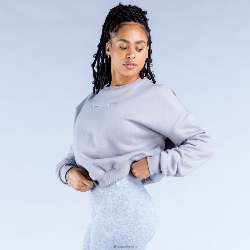 tapas HR0PN34 gris piedra Dfyne suéter corto revive de lujo 2