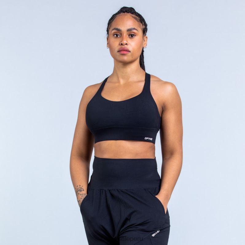 tapas HR0PN117 negro mate Dfyne sujetador deportivo de sujeción media Origin