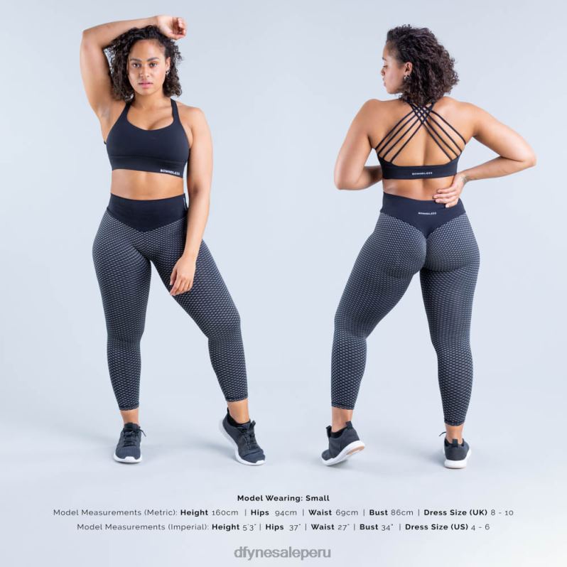 tapas HR0PN117 negro mate Dfyne sujetador deportivo de sujeción media Origin