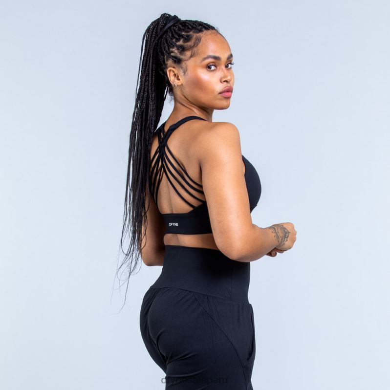 tapas HR0PN117 negro mate Dfyne sujetador deportivo de sujeción media Origin
