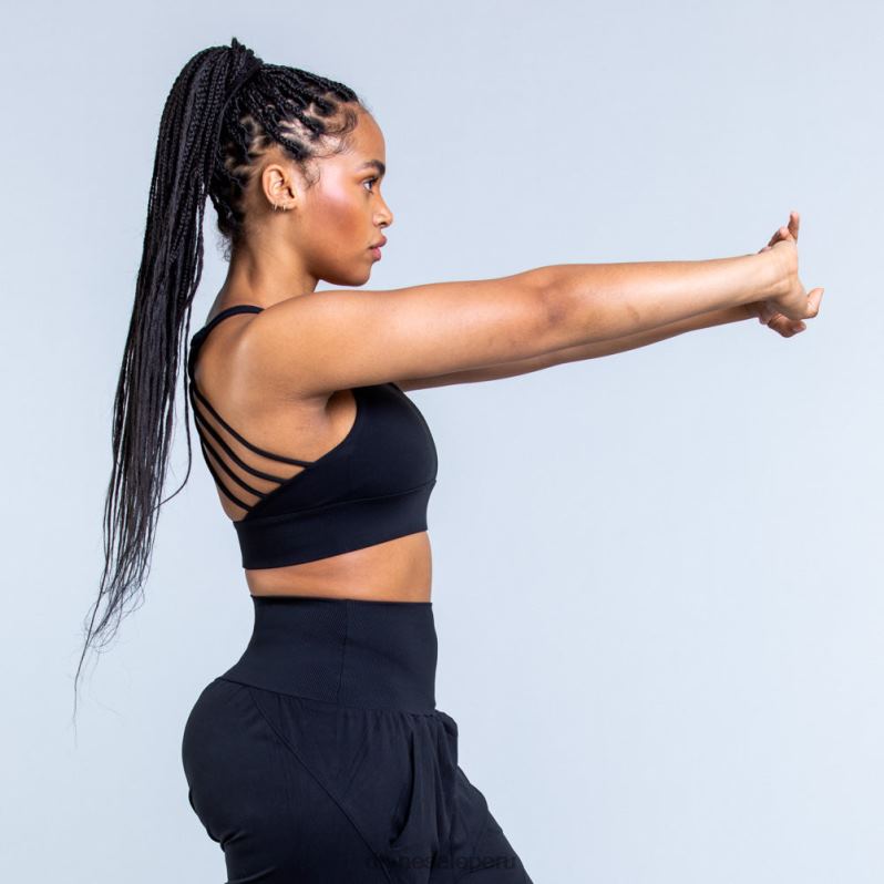 tapas HR0PN117 negro mate Dfyne sujetador deportivo de sujeción media Origin