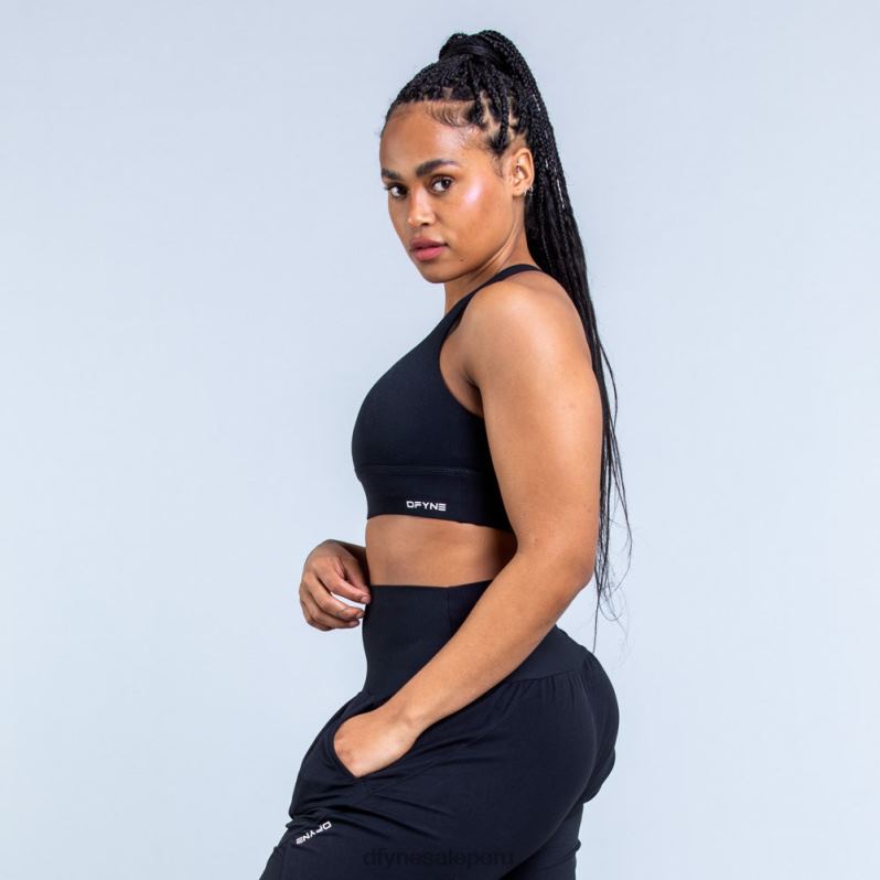 tapas HR0PN117 negro mate Dfyne sujetador deportivo de sujeción media Origin