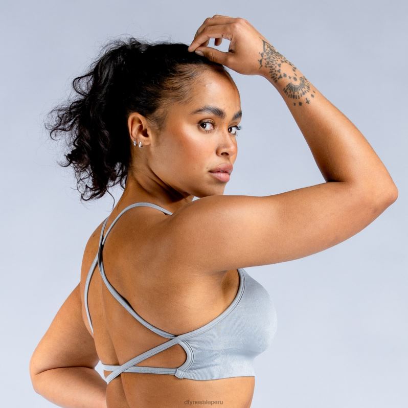 tapas HR0PN158 gris piedra claro Dfyne sujetador deportivo sin espalda Dynamic Mist