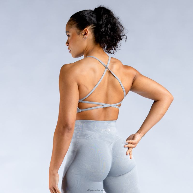 tapas HR0PN158 gris piedra claro Dfyne sujetador deportivo sin espalda Dynamic Mist