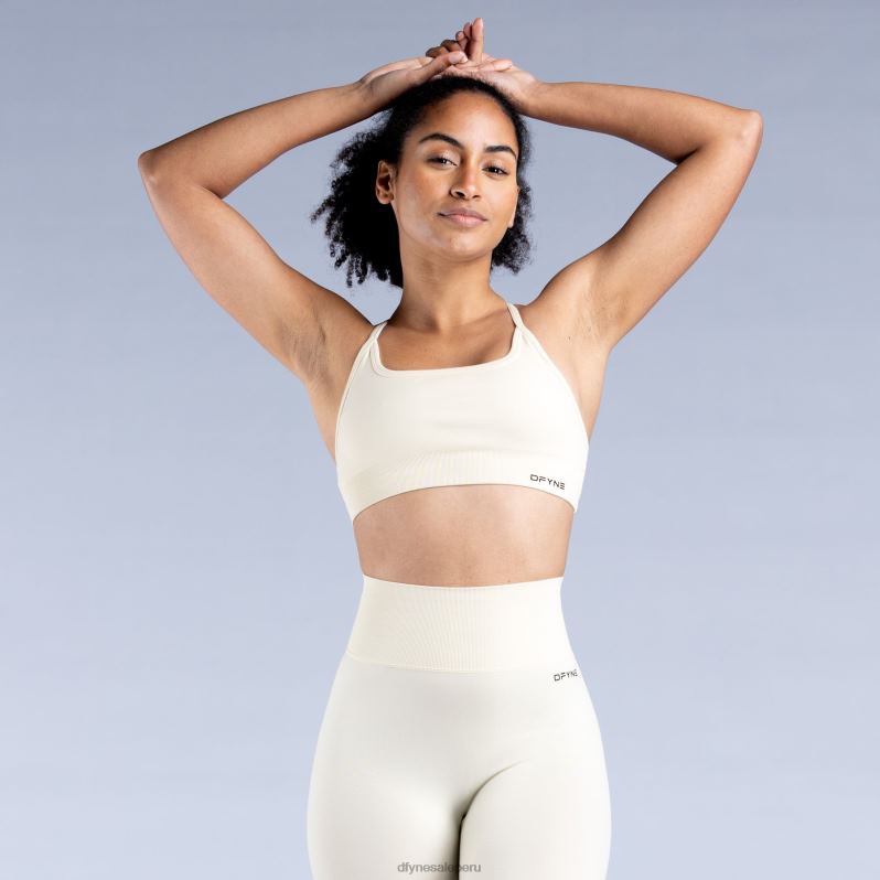 tapas HR0PN19 Blanco como la nieve Dfyne sujetador deportivo dinámico sin espalda 2