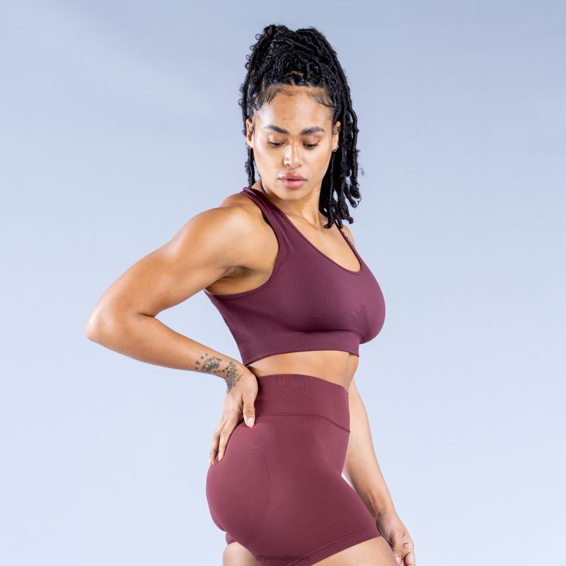 tapas HR0PN28 borgoña Dfyne sujetador deportivo dinámico sin costuras