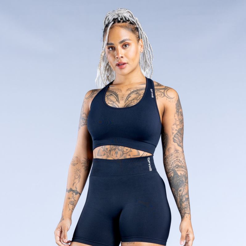 tapas HR0PN29 medianoche negro Dfyne sujetador deportivo dinámico sin costuras