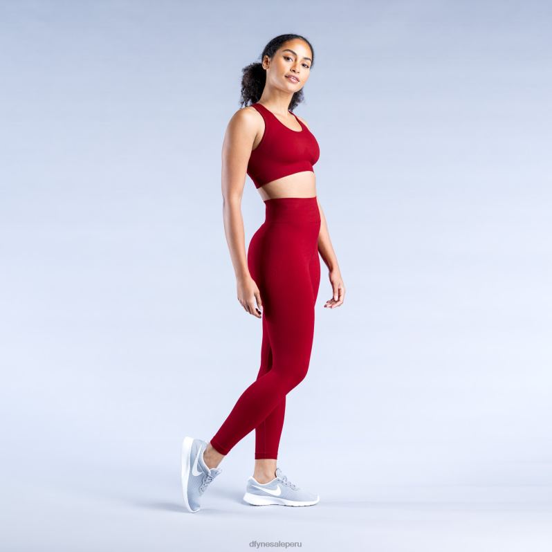 tapas HR0PN41 carmesí Dfyne sujetador deportivo dinámico sin costuras