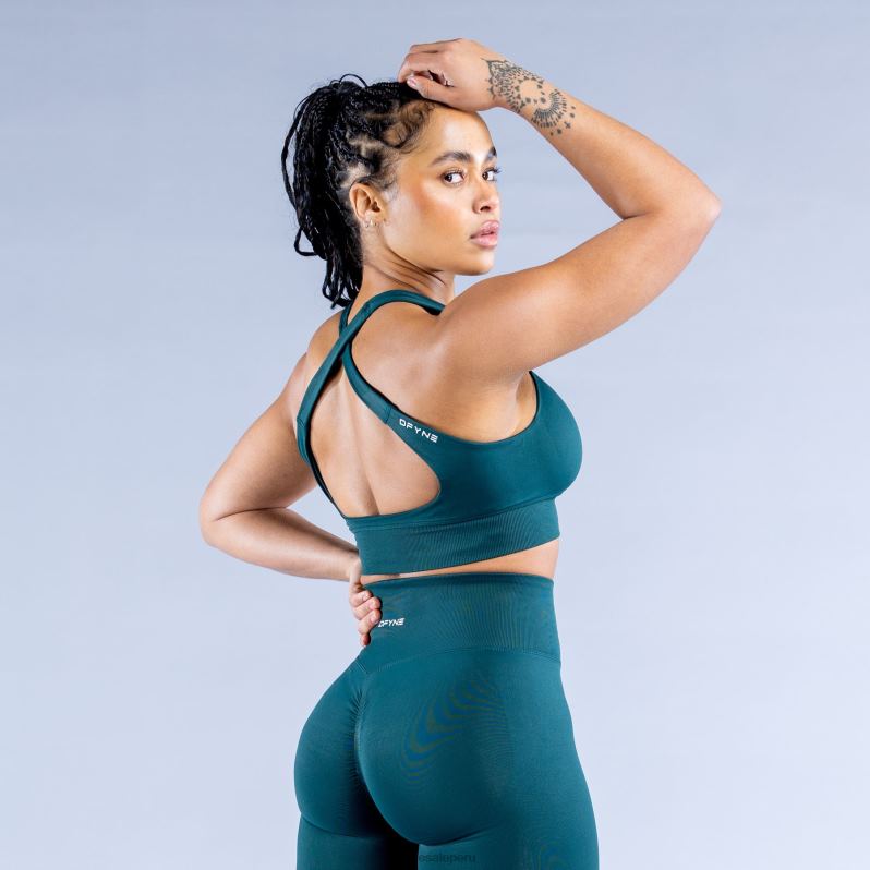 tapas HR0PN42 verde esmeralda oscuro Dfyne sujetador deportivo dinámico