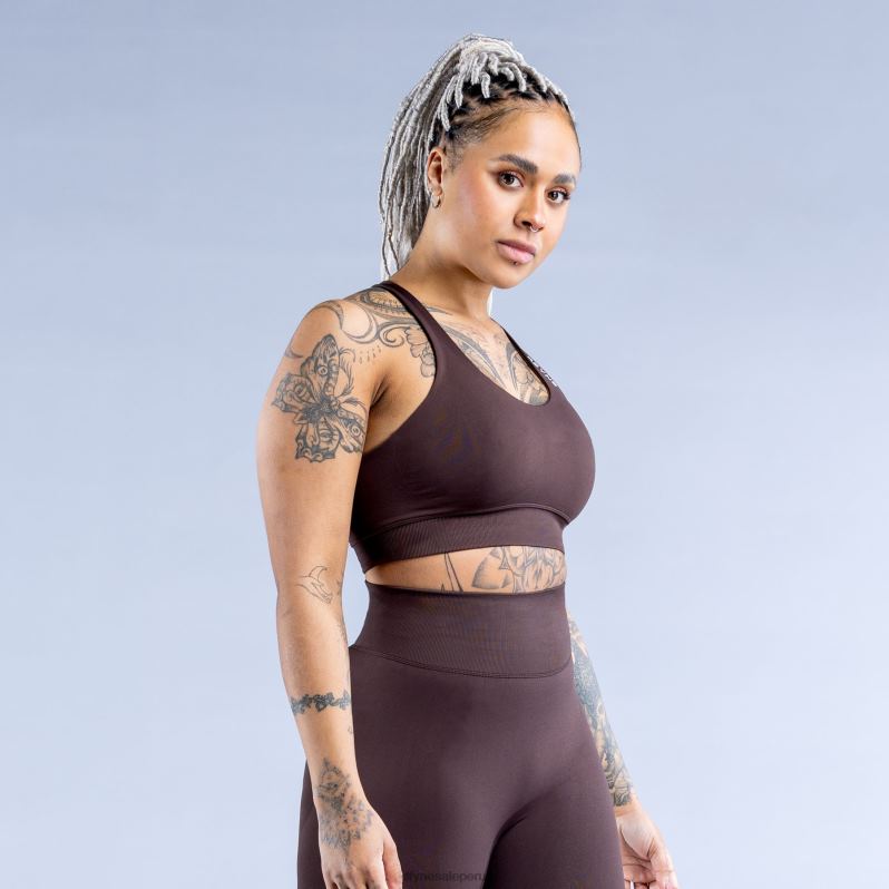 tapas HR0PN43 chocolate Cafe Dfyne sujetador deportivo dinámico