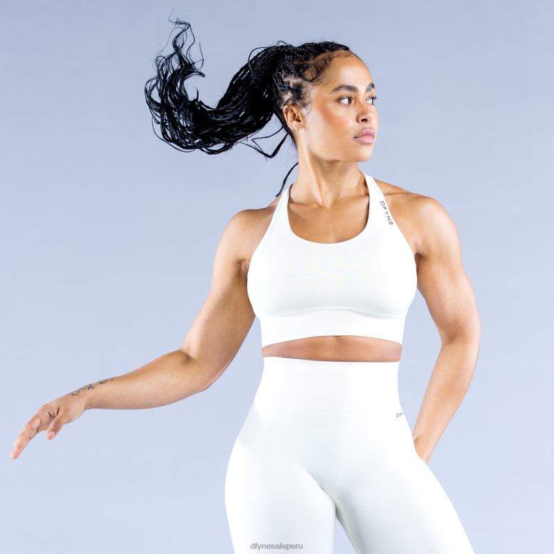 tapas HR0PN46 Blanco como la nieve Dfyne sujetador deportivo dinámico
