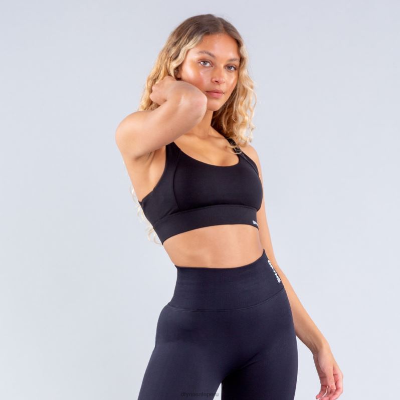 tapas HR0PN64 negro mate Dfyne sujetador deportivo de alta sujeción origin